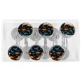 thumbnail image 5 of Cartoon Dinosaur Shower Curtain Hooks （Set of 12） for Home Hotel Shower Rods Bathroom Crystal Glass Print Stainless Steel Round Curtain Hooks, 5 of 5