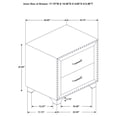 thumbnail image 4 of Melody 5-piece Queen Bedroom Set Pacific Blue, 4 of 15