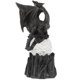 thumbnail image 1 of Estatua de dragón de Halloween, escultura de animales de resina de escritorio con bola iluminada, 1 of 5