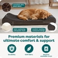 thumbnail image 6 of FurHaven Pet Dog Bed | Orthopedic Ultra Plush Luxe Lounger Pet Bed for Dogs & Cats, Chocolate, Jumbo, 6 of 10