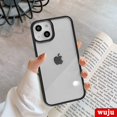thumbnail image 4 of WUJU Candy Transparente Acrílico A Prueba De Golpes Caso Del Teléfono Compatible Para iPhone 11 12 13 Pro Max XR X XS 7 8 Plus SE 2 Ultra-Delgado Suave Cubierta Trasera, 4 of 4
