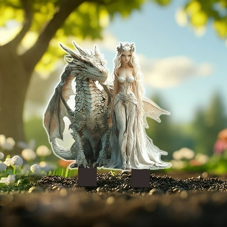 AuroraX Garden Stakes Outdoor Decorations Garden Accents Fairy Theme Animal Decor Seasonal Yard Art Home and Garden Decor