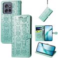 thumbnail image 1 of Funda Cartera FOXDOCK para Motorola Edge 50 Neo , Flip PU con Relieve de Gatos y Perros, Tarjetero y Soporte, 1 of 6