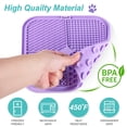 thumbnail image 2 of LUKITO Licking Mat for Dogs & Cats 2 Pack with Suction Cups, Dog Peanut Butter Lick Pads for Boredom Reducer, Perfect for Bathing Grooming, 2 of 7