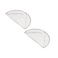 thumbnail image 1 of Oleegame 2PC Vegetable Peeler Stainless Steel Outdoor Home Cooking Stainless Steel Barbecue Rectangular Semicircular Multi Shape Multi Size Storage Barbecue Net, 1 of 5