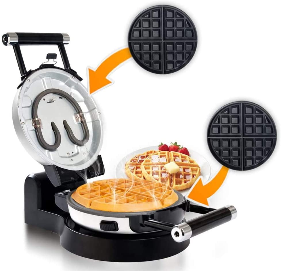 hamilton beach double belgian waffle maker with removable nonstick plates