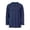Navy, variant on IYTR Mens Medieval Lace Up Long Sleeve Tunic Tops V Neck Strap Matching Belt Vintage Casual Shirt (Army Green,XL)