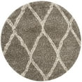 thumbnail image 5 of SAFAVIEH Hudson Adella Geometric Diamonds Shag Area Rug, Grey/Ivory, 5'1" x 7'6", 5 of 11