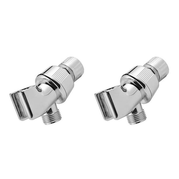 Billuyoard Soporte para cabezal de ducha Soporte de brazo de repuesto chapado en EE. UU. para montar en la pared de plástico ABS 2piezas Billuyoard CBP083625