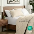 thumbnail image 2 of Ivy Union Comforter Set - Diamond Stitch - Easy Care Ultra - Soft Microfiber - All Season Warmth - Bedding Comforter Set - Full - Sand, 2 of 7