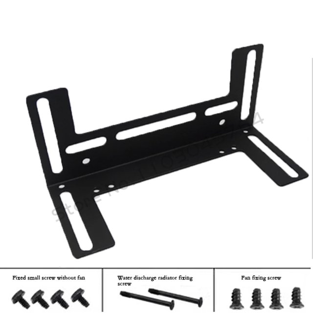Memory Overclocking Cooling Bracket Water Cooling Support 8cm/9cm/12cm Fan Assistant RAM Module Cooling Holder DIY Black