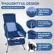 thumbnail image 3 of Silla de camping MARCHWAY ligera y plegable con respaldo alto (azul), 3 of 7