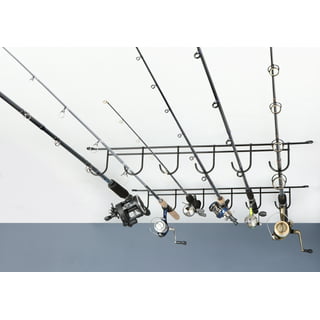 KSWLOR Acrylic Fishing Rod Holder Ceiling Rod Holders for Fishing,Fishing Pole Ceiling/Wall Storage Rack,Fishing Rod Rack Storage Wall Mount for