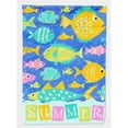 thumbnail image 1 of Carolines Treasures VHA3034CHF Petits Poissons Colorés Drapeau Toile Maison Taille, 1 of 4