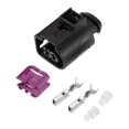 thumbnail image 1 of Juego de conector de bocina eléctrica impermeable para Volkswagen Golf Mk4 Mk5 2006-2012 negro, 1 of 1
