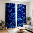 thumbnail image 4 of EGNMCR Trendy Printed Patterns With A Strong Decorative Look Light Blocking Curtains For Dorm Rooms Polyester Curtains, 4 of 6