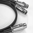 thumbnail image 3 of Professional 3Pin Y Splitter Cable, Double Female to Male Microphones Connectors, Balanced Music Adapter, 3 of 12