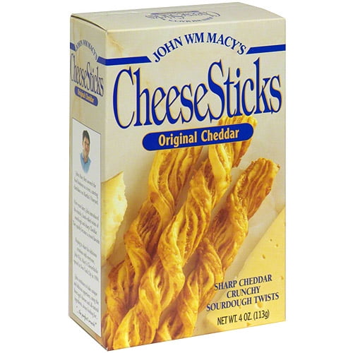 John Wm. Macy's Original Cheddar Cheesesticks, 4 oz (Pack of 8