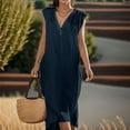 thumbnail image 2 of Sngxgn Women Long Tank Tops Ankle Length Maxi Dress Bodycon Sleeveless Racerback(Blue,XL), 2 of 5