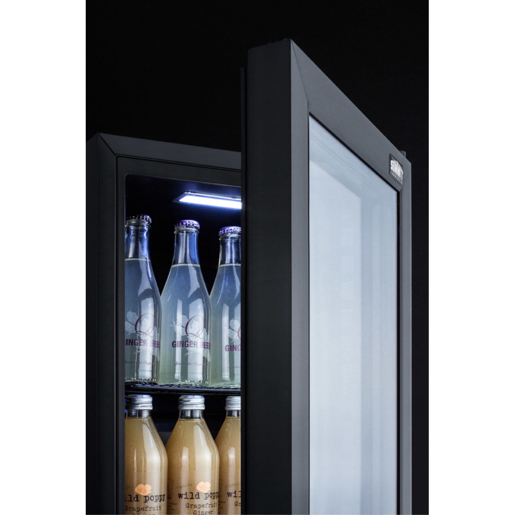 Summit Appliance SCR114L Compact Commercial Beverage Center Cabinet, Black
