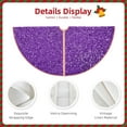 thumbnail image 5 of Kll Glitter Purple Christmas Tree Skirt ,Party Decorations Farmhouse For Christmas Decorations Holiday Party, 5 of 8