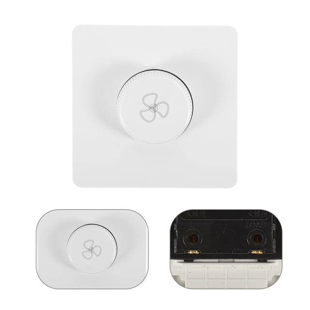BRIGHTFUFU 2Pcs Ventilation Fans Control Plastic White Simple Appearance for General Users