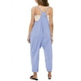 thumbnail image 2 of Kids Sleeveless Solid Color Casual Jumpsuit Spaghetti Strap Girls Romper, 2 of 2
