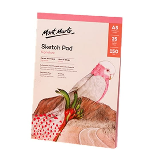 ArtEase A5 Sketch Pads - 25 Sheets Sketchbook with 150Gsm Thick Paper for Easy Coloring, Drawing, and Painting. Perfect for Professional Artists, Students, and Beginners. Ideal for Sketching, Graphing