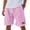 08#Purple, variant on Men's Linen Shorts Casual Elastic Waist Drawstring Summer Beach Vacation Yoga Golf Shorts with Pockets