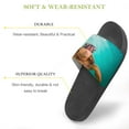 thumbnail image 3 of GZHJMY Stylish Slides for Women Men, Underwater Turtle Soft Flexible Slip-on Sandals Slippers, 3 of 7