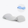 thumbnail image 2 of Lumbar Support Pillow Memory Foam Back Comfortable Sleep Pillow for Bed Rest and Relaxation, 2 of 7