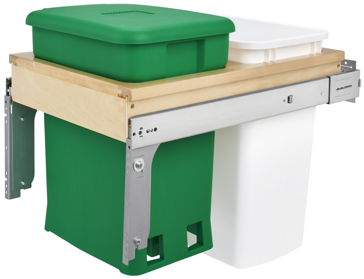 RevAShelf 4Wctm18Ckscdm2 4Wctm Series Top Mount Double Bin Trash Can