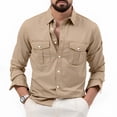 thumbnail image 2 of Camisa funcional de manga larga para hombre con protección UV UPF50+ para senderismo, 2 of 5