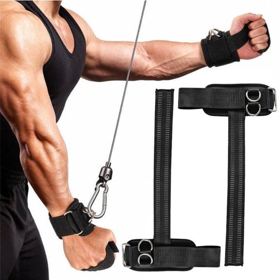 Wrist Straps for Weightlifting, Gym Lifting Straps With Double D Rings, Anti-Slip Grip Deadlift Straps for Strength Training & Cable Machines, Weight Lifting Straps for Men Women