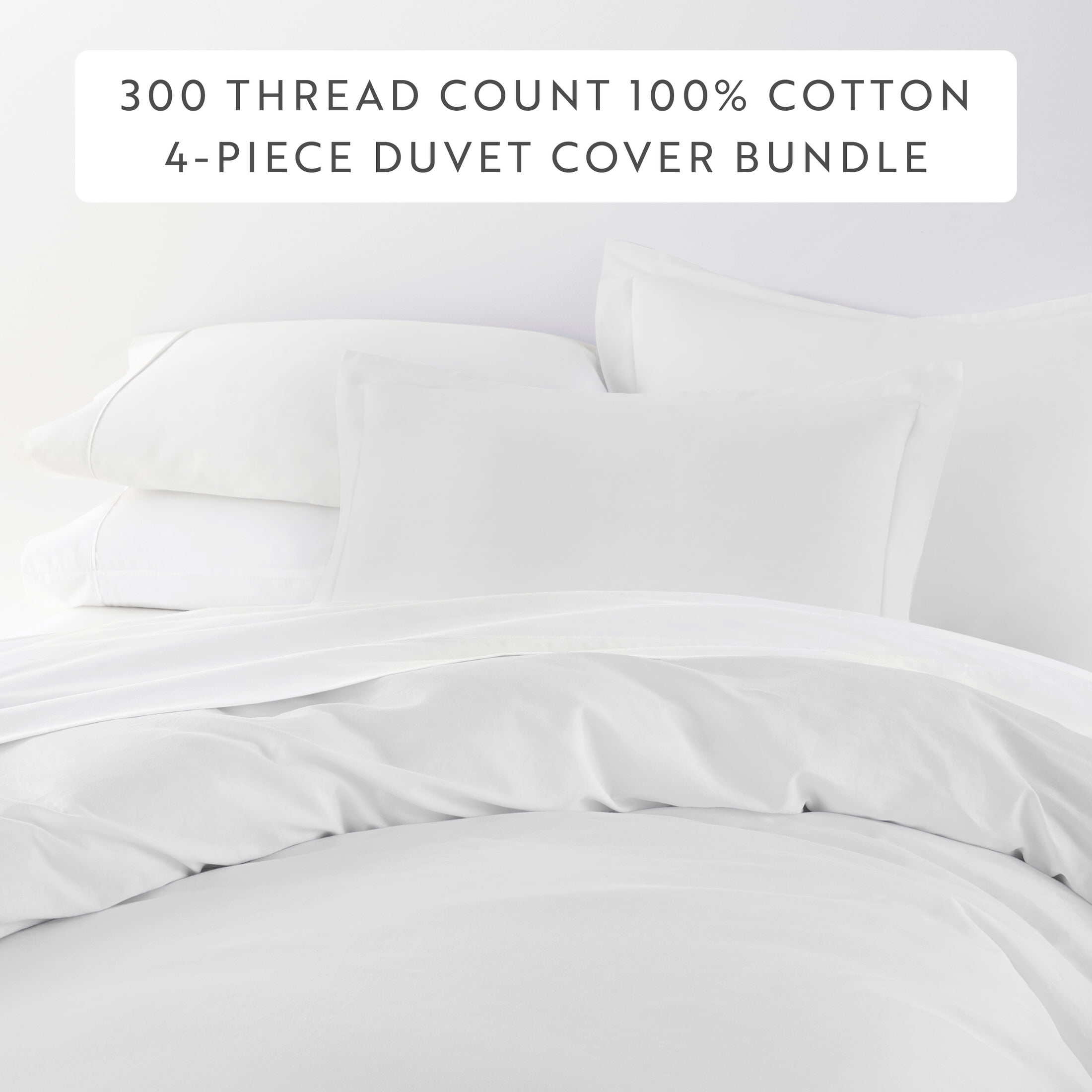 Premium 300 TC Brushed Cotton Comforter & Duvet Cover Set