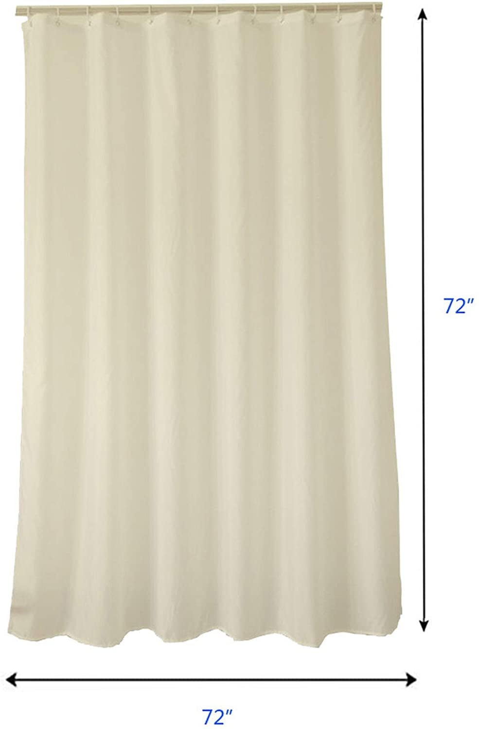 Beige Shower Curtain, 72 Inch Shower Curtains for Bathroom, 72″X72″