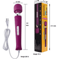 thumbnail image 4 of Rulwuck handheld rechargeable full body wand massager - perfect for home massage of neck, back, shoulders, waist, feet - suitable for everyone,Purple, 4 of 6