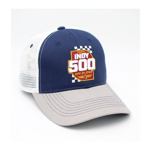 Gorra de béisbol INDY 500 para hombre con paneles de malla, azul, talla única