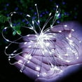 thumbnail image 2 of 1-Pack 120 LED Fairy Lights Battery Operated with Timer & Remote, Waterproof 8 Modes Twinkle Lights for Indoor Outdoor Wedding Christmas Party Home Decor (White), 2 of 4