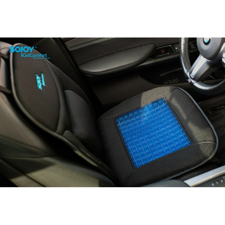 Car Seat Cushion with Back Support Portable Comfort Breathable Seat Cushion Seat Cover for Car Driver Truck Cars SUV Computer and Desk Chair 43cmx43cm