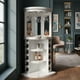 thumbnail image 3 of Cantina blanca bar moderna esquinera mueble para botellas, 3 of 6