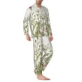 thumbnail image 3 of Bingfone Men'S Pajama Set 2 Piece Loungewear Pjs, Long Sleeve With Pajama Pants-Herbs And Wildflowers, 3 of 9