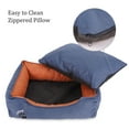 thumbnail image 2 of SUSSEXHOME Pets 23.5 x 17.3 x 7 Inches Washable Dog Bed for Medium Dogs - Durable Waterproof Sofa Dog Bed with Sides - (NAVY), 2 of 7