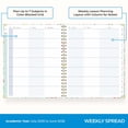 thumbnail image 4 of Blue Sky 2025-2026 Academic Year Weekly and Monthly Teacher Lesson Planner, April 2025 - June 2026, 15-Month, 8.5" x 11", Hard Cover, Wirebound, Laminated Tabs, Storage Pocket, Ruler, Stickers, Annie, 4 of 8