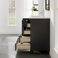 thumbnail image 6 of Eviva Happy 28" x 18" Transitional Espresso Bathroom Vanity with White Carrara Quartz Countertop, 6 of 7