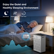 HEPA Air Purifiers for Allergies and Asthma up to 1475 Sq.ft, Air Purifiers for Bedroom with Washable Pre-Filter, AP309, All White, 2026 New