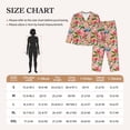 thumbnail image 4 of Fotbe Watercolor Birds Pattern Long Sleeve Pajama Set for Women,Sleepwear Set,2-piece Loungewear Set,Soft PJs Comfy Nightwear with Pockets -Medium, 4 of 7