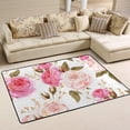 thumbnail image 5 of SKYSONIC Lightweight Soft Area Rugs English Roses Seamless Floor Mat for Kids Playing Room Hardwood Floor Living Room 80x58 inch Nursery Rugs, 5 of 5