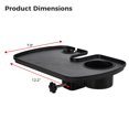 thumbnail image 4 of Microphone Stand Tray, Universal Mic Stand Clamp-On Tray, Utility Shelf Rack Tray for Karaoke, Recording, Live Broadcast, Live Streaming, Performance, Drink Holder and Microphone Holder, 4 of 6