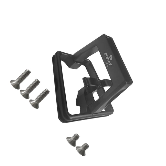 QualitChoice Aluminum Alloy Aluminum Bicycle Front Carrier Block Rack Adapter Holder Easy Installation Lightweight For Front Storage